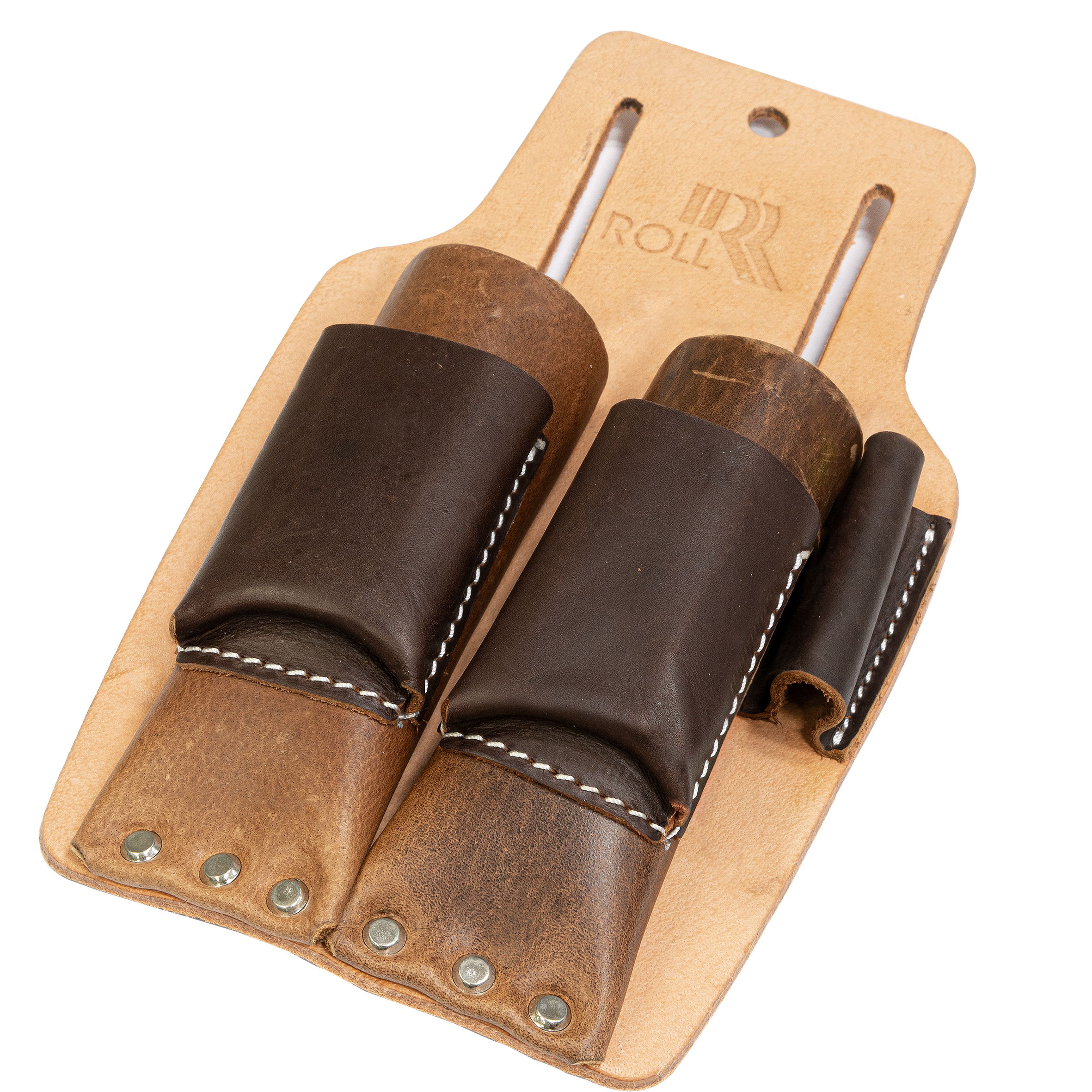 Leather Knife Holster For Two Knives (empty)