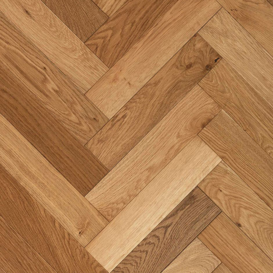 Prefinished Rustic Engineered Parquet Flooring Smoked Oak