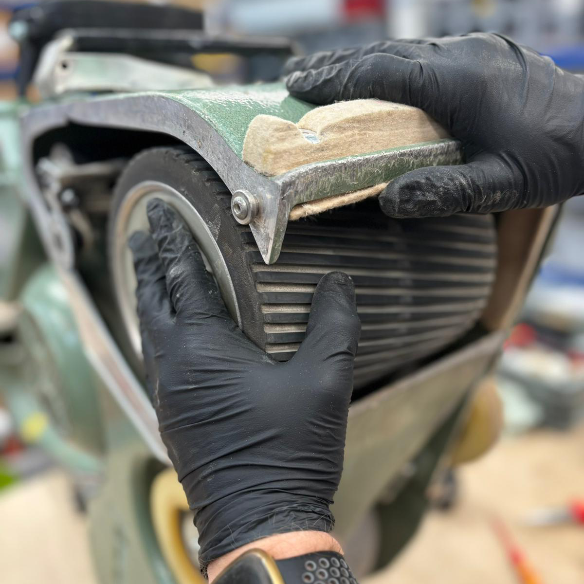 Aurelia Bold Black Nitrile Gloves