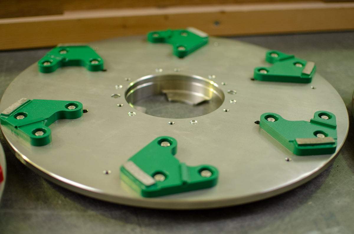 LAGLER Green Single Scrabber Disc Wide Complete - KHR Company Ltd