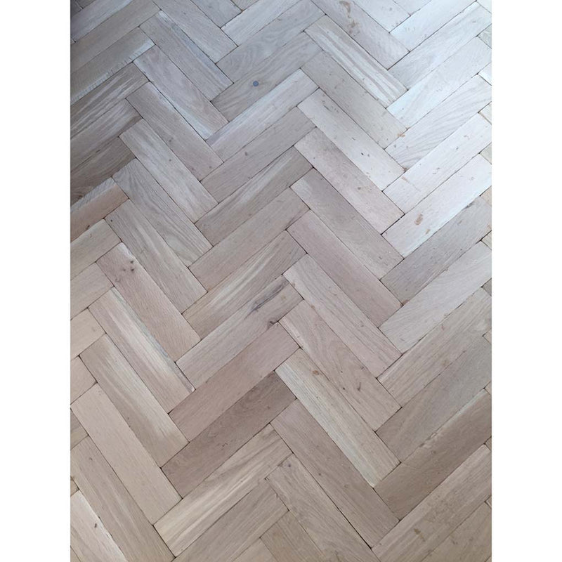 Unfinished Rustic Oak Parquet Flooring