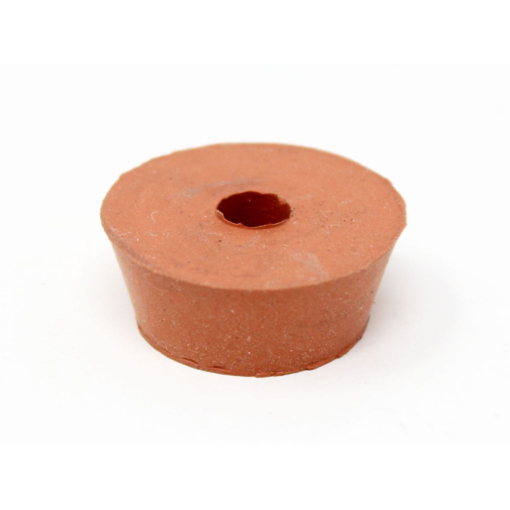 Rubber plug with hole